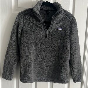 Patagonia kids grey los gato half zip fleece